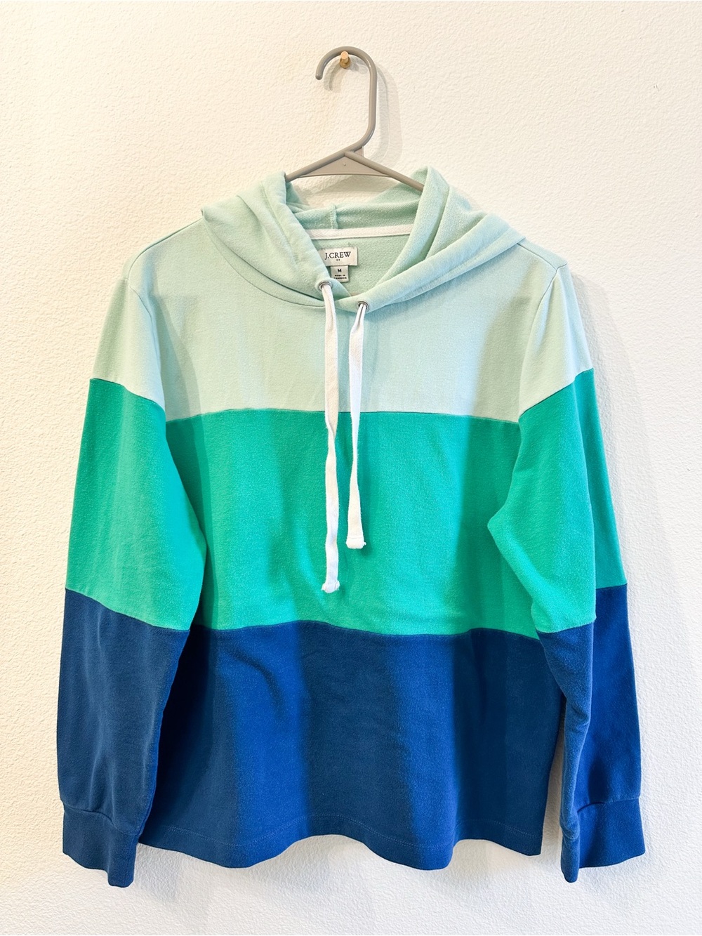 Cozy Girl Colorblock Crewneck Hoodie - Mint, Teal & Navy